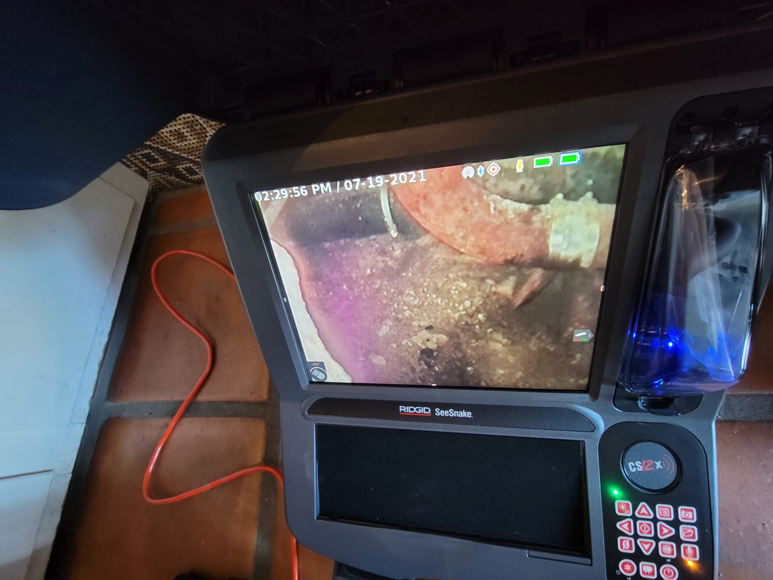 Dave's sewer and drain equipment used to diagnose underground pipe failures