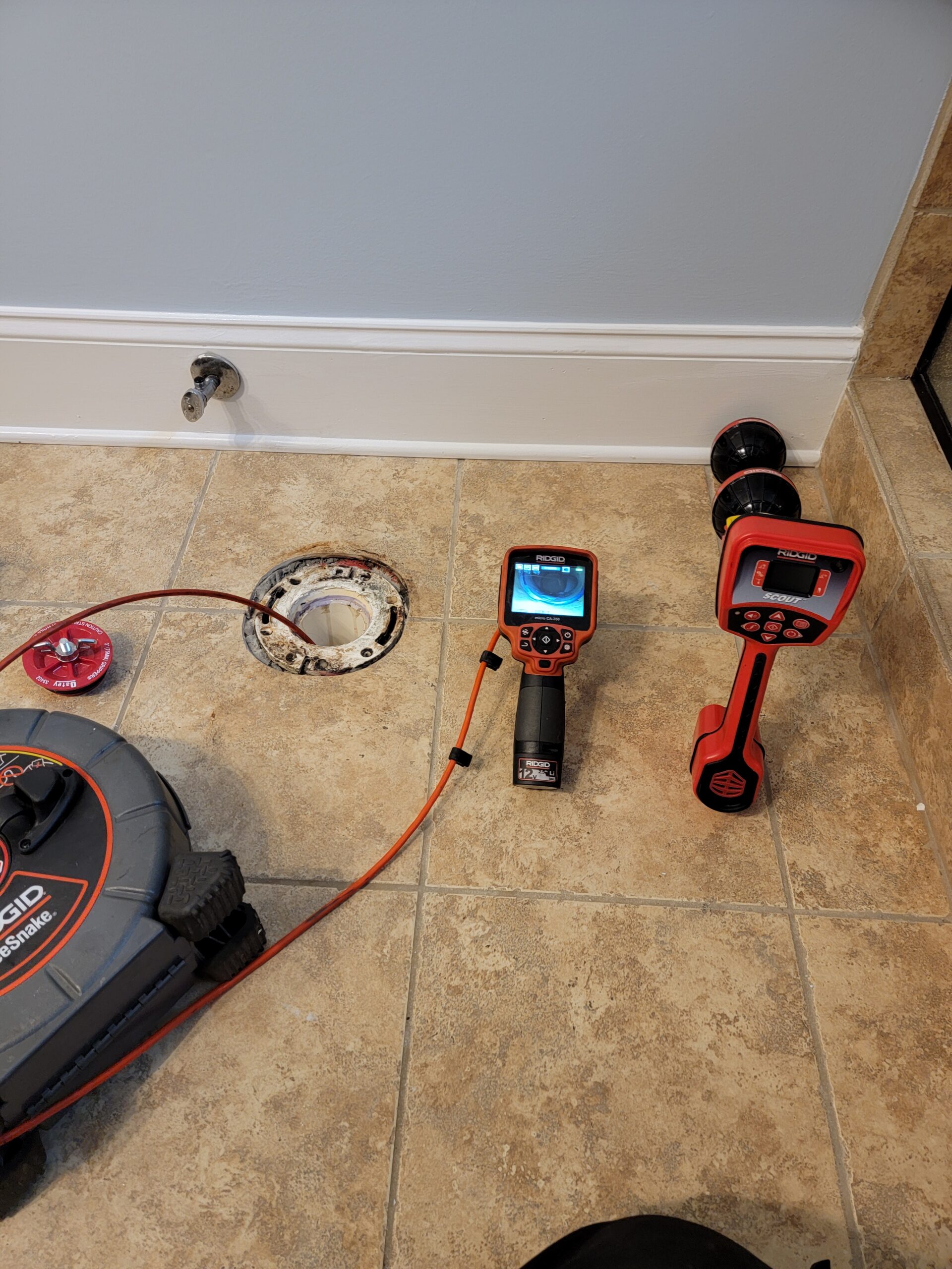 Sewer camera inspection equipment used for drain and sewer line diagnostics