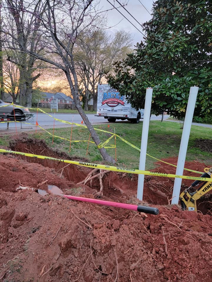 Dave's plumber on a sewer and drain service job