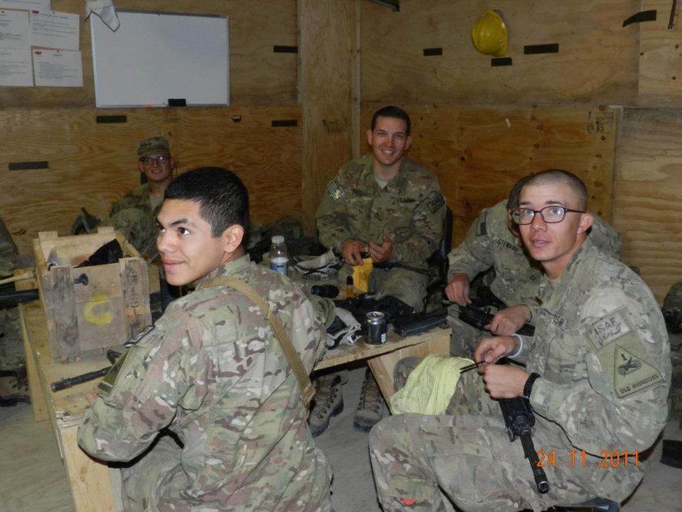 Dave Bayles during military service in Afghanistan