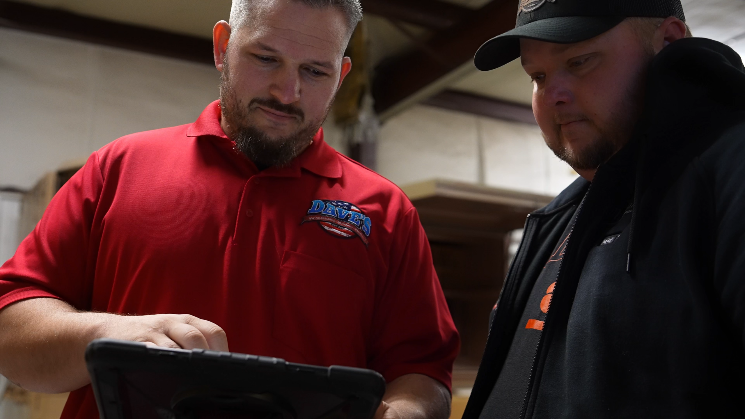 Dave Bayles training technicians at Dave’s Air Conditioning Plumbing and Electrical