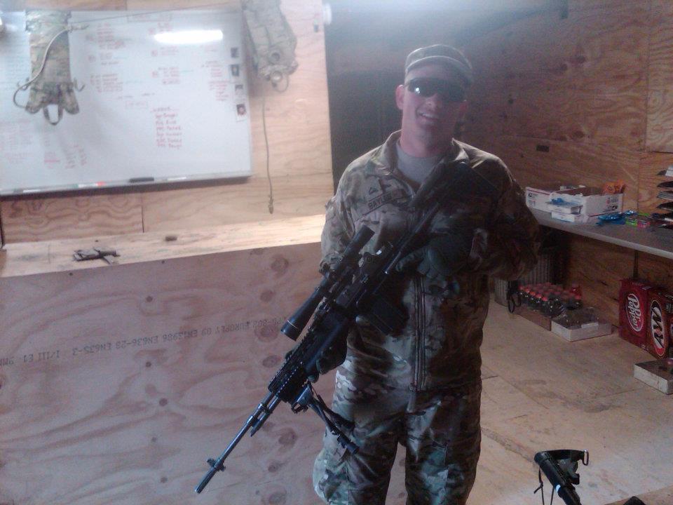 Young Dave Bayles during military service