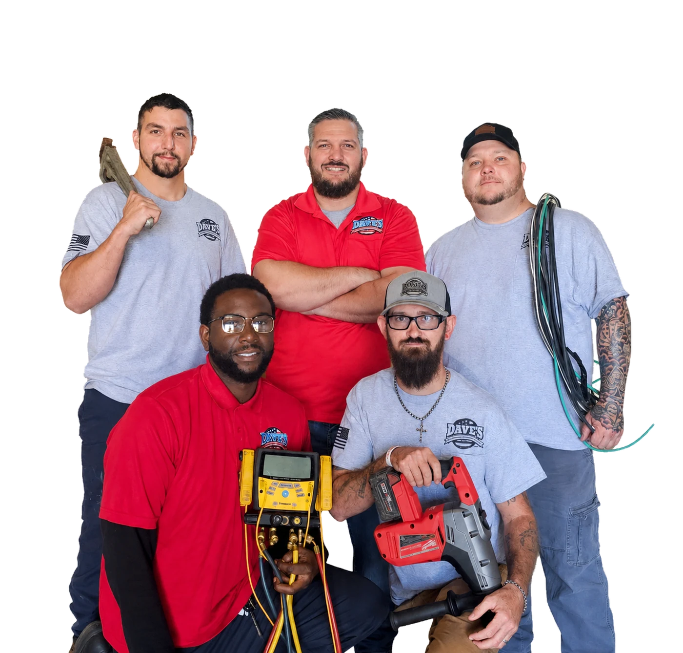 Dave’s Air Conditioning, Plumbing and Electrical team serving Spartanburg and Upstate SC