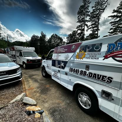 Dave's Air Conditioning Plumbing and Electrical service van serving Spartanburg and Upstate South Carolina