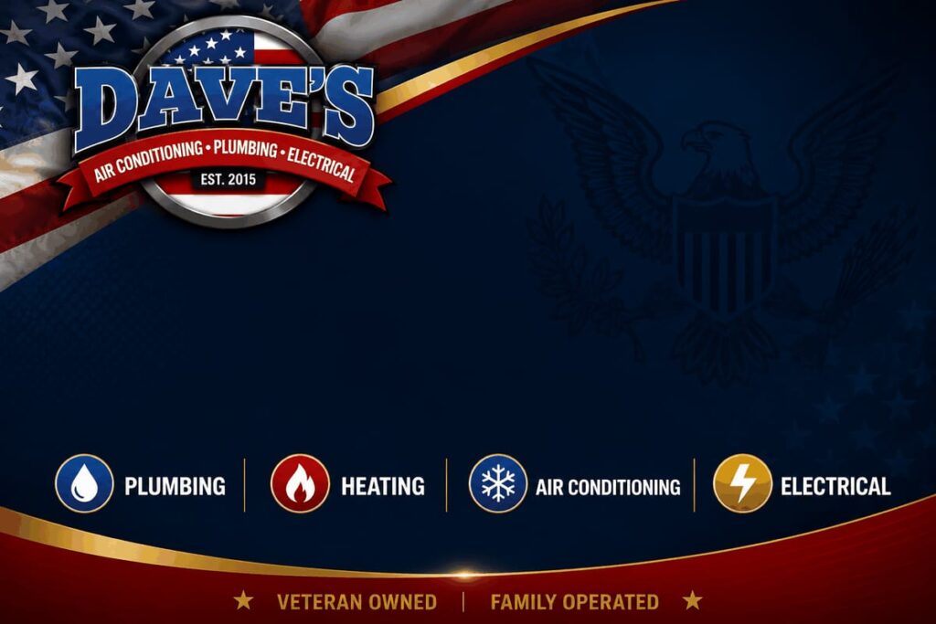 Dave's HVAC, plumbing, and electrical service banner